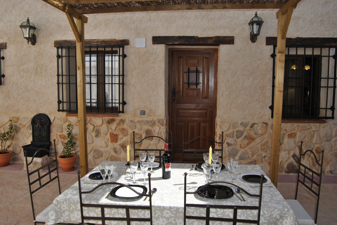 Patio con barbacoa